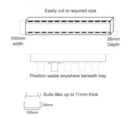 Tile Intake Riser Length Tile Insert Slimline (STI) | Shaping Spaces
