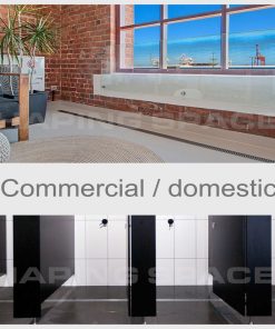 Commercial linear floor waste grate brushed aluminium 71mm australia