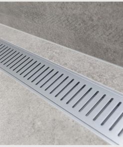 Domestic linear floor waste grate brushed aluminium 71mm australia